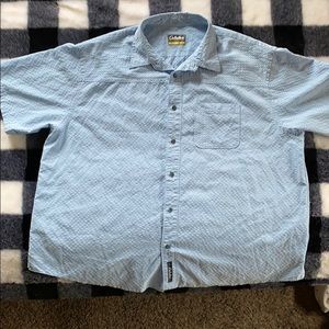 Cabela’s sky blue button up shirt